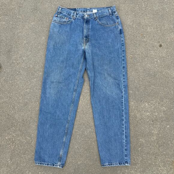 Vintage Y2K Levi's 550 Relaxed Fit Men's Blue Dad Denim Jeans 38x34 - Picture 2 of 13